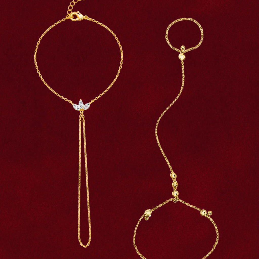 2 Piece Hand Chains: Handy01 & Marquise Hand Chains