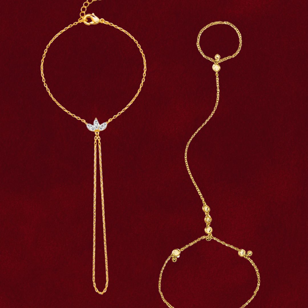 2 Piece Hand Chains: Handy01 & Marquise Hand Chains