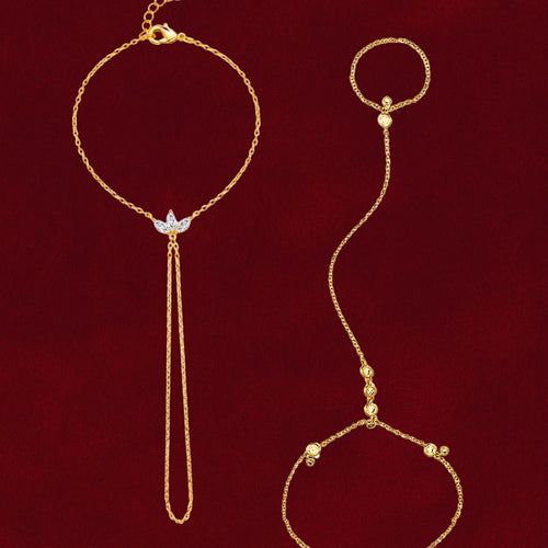 2 Piece Hand Chains: Handy01 & Marquise Hand Chains