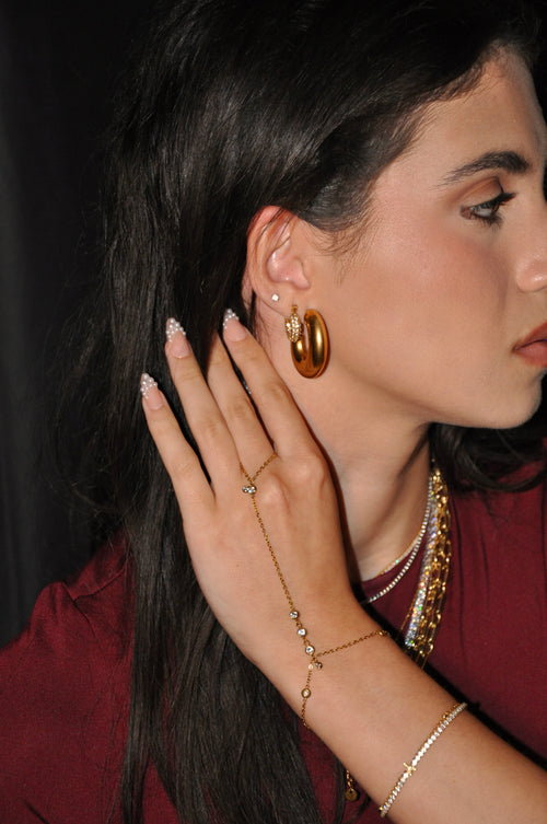 2 Piece Hand Chains: Handy01 & Marquise Hand Chains